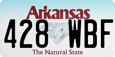 AR license plate 428WBF