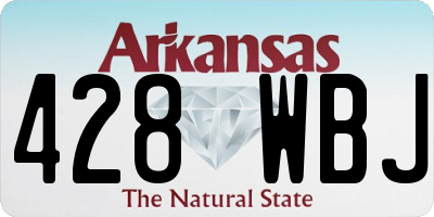 AR license plate 428WBJ