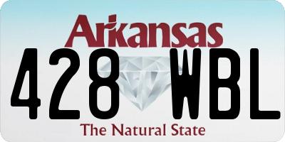 AR license plate 428WBL