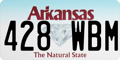 AR license plate 428WBM