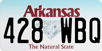 AR license plate 428WBQ