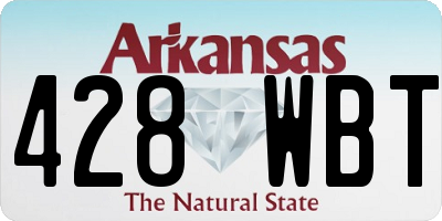 AR license plate 428WBT