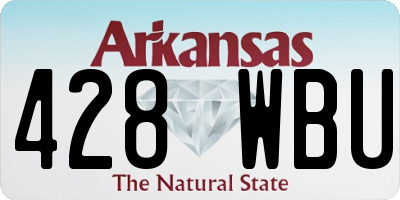 AR license plate 428WBU