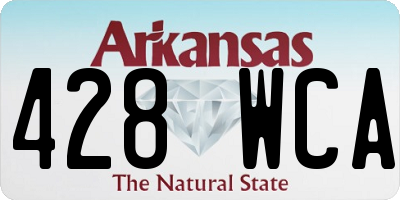AR license plate 428WCA