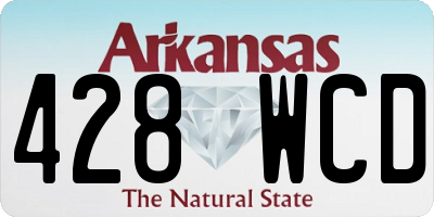 AR license plate 428WCD