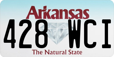 AR license plate 428WCI