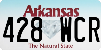 AR license plate 428WCR