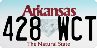 AR license plate 428WCT