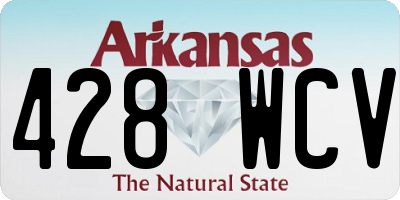 AR license plate 428WCV