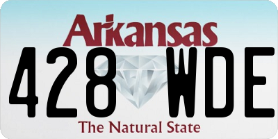 AR license plate 428WDE