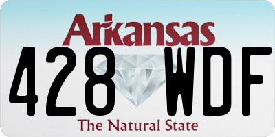 AR license plate 428WDF