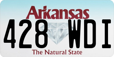 AR license plate 428WDI