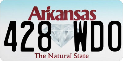 AR license plate 428WDO