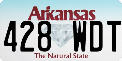 AR license plate 428WDT