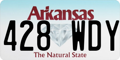 AR license plate 428WDY