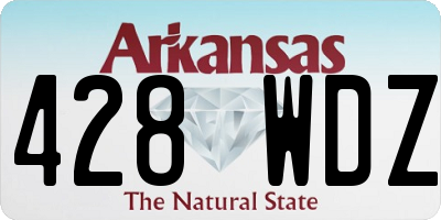 AR license plate 428WDZ