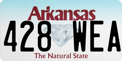 AR license plate 428WEA