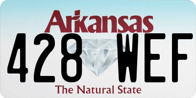 AR license plate 428WEF