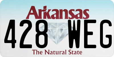 AR license plate 428WEG