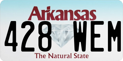 AR license plate 428WEM