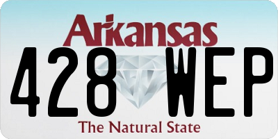 AR license plate 428WEP