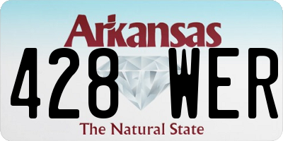 AR license plate 428WER