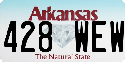AR license plate 428WEW