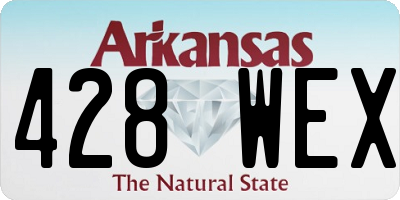 AR license plate 428WEX