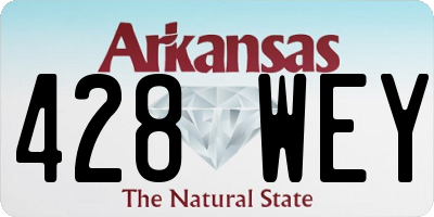 AR license plate 428WEY