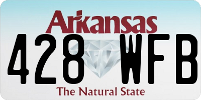 AR license plate 428WFB