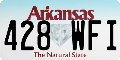 AR license plate 428WFI