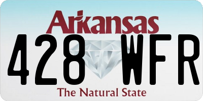 AR license plate 428WFR