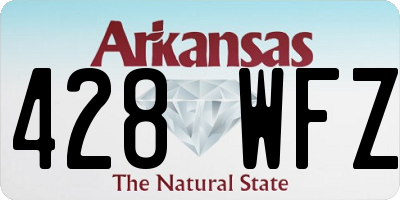 AR license plate 428WFZ
