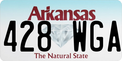 AR license plate 428WGA