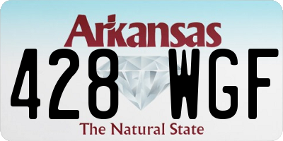 AR license plate 428WGF