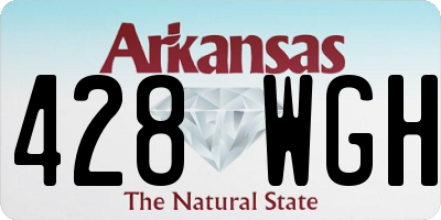 AR license plate 428WGH