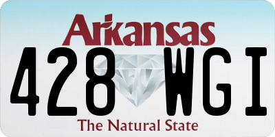 AR license plate 428WGI