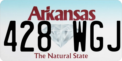 AR license plate 428WGJ