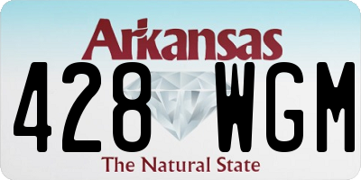 AR license plate 428WGM