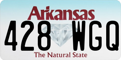 AR license plate 428WGQ