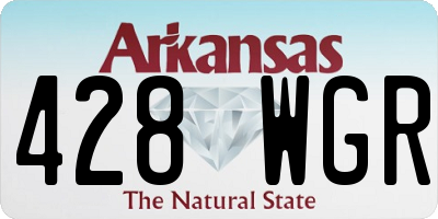 AR license plate 428WGR