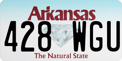 AR license plate 428WGU