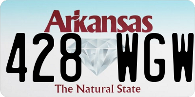 AR license plate 428WGW