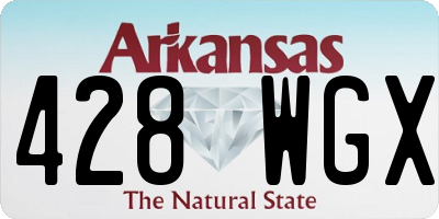 AR license plate 428WGX