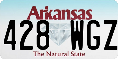 AR license plate 428WGZ