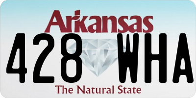 AR license plate 428WHA