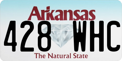 AR license plate 428WHC