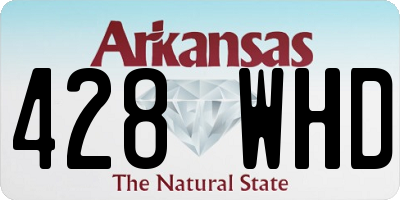 AR license plate 428WHD