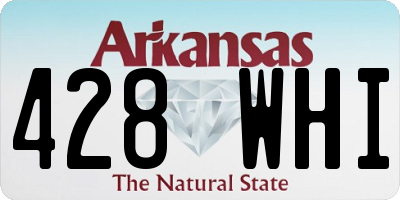 AR license plate 428WHI