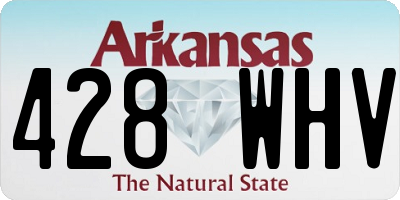 AR license plate 428WHV